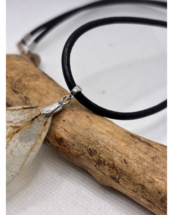 COLLAR ARTESANO DE HOJA NATURAL