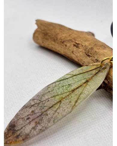 COLLAR ARTESANOS DE HOJA NATURAL