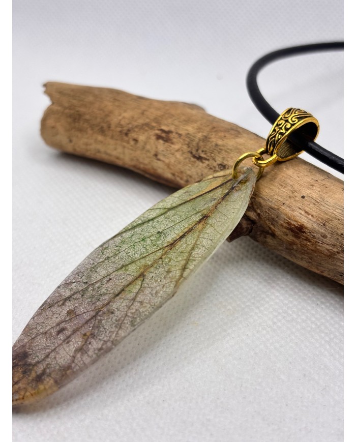 COLLAR ARTESANOS DE HOJA NATURAL