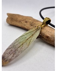 COLLAR ARTESANOS DE HOJA NATURAL