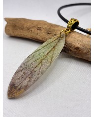 COLLAR ARTESANOS DE HOJA NATURAL