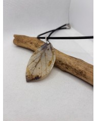 COLLARA ARTESANO DE HOJA NATURAL