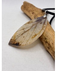 COLLARA ARTESANO DE HOJA NATURAL