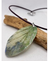 COLLAR ARTESANO DE HOJA NATURAL
