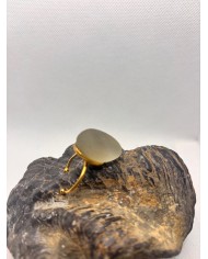 ANILLO ARTESANO DE CRISTAL MARINO