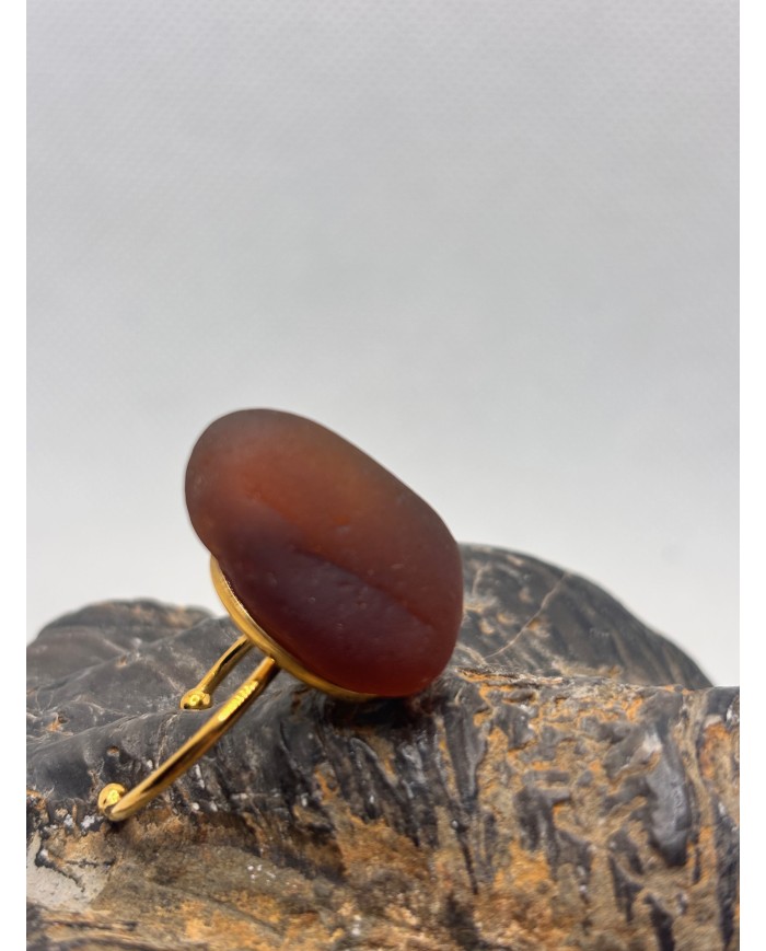 ANILLOS ARTESANOS DE CRISTAL MARINO