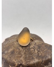 ANILLO ARTESANO DE CRISTAL MARINO