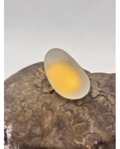 ANILLO ARTESANO DE CRISTAL MARINO