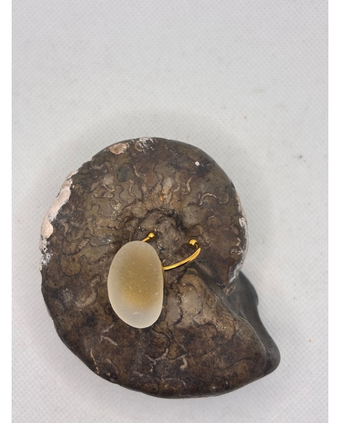 ANILLO ARTESANO DE CRISTAL MARINO