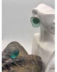 PENDIENTES ARTESANOS DE CRISTAL MARINO