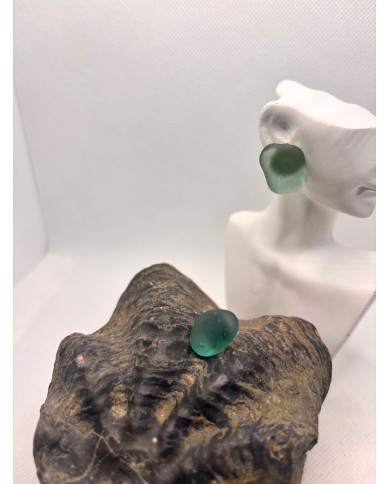 PENDIENTES ARTESANOS DE CRISTAL MARINO