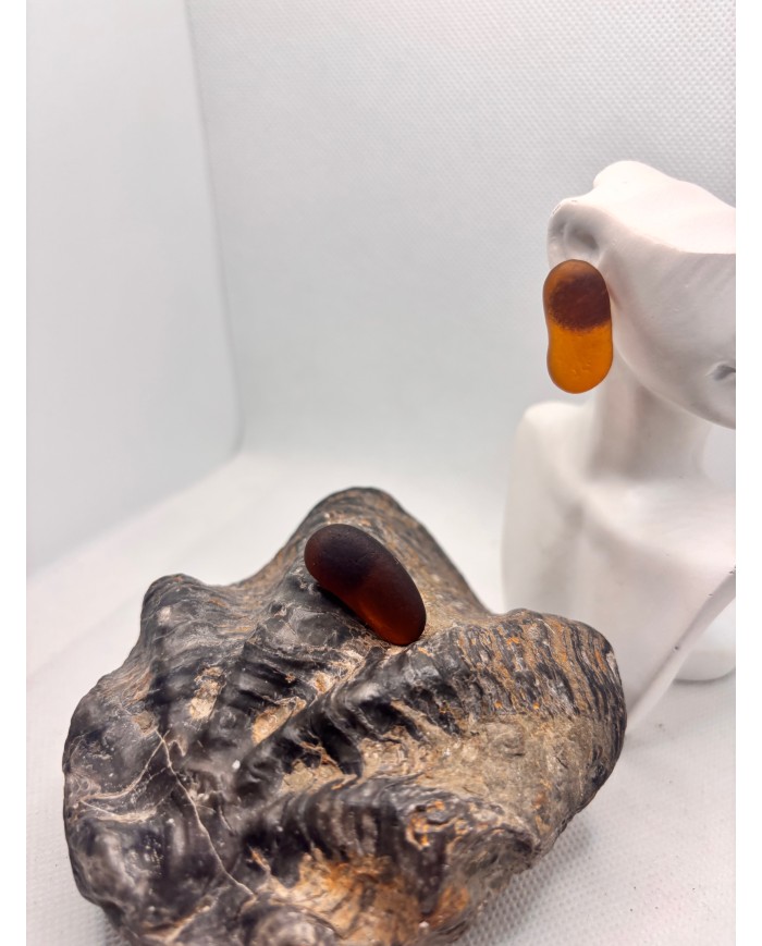 PENDIENTES ARTESANOS DE CRISTAL MARINO