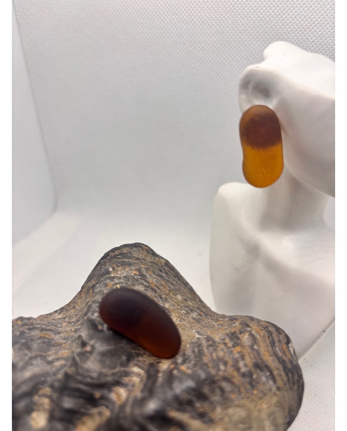 PENDIENTES ARTESANOS DE CRISTAL MARINO