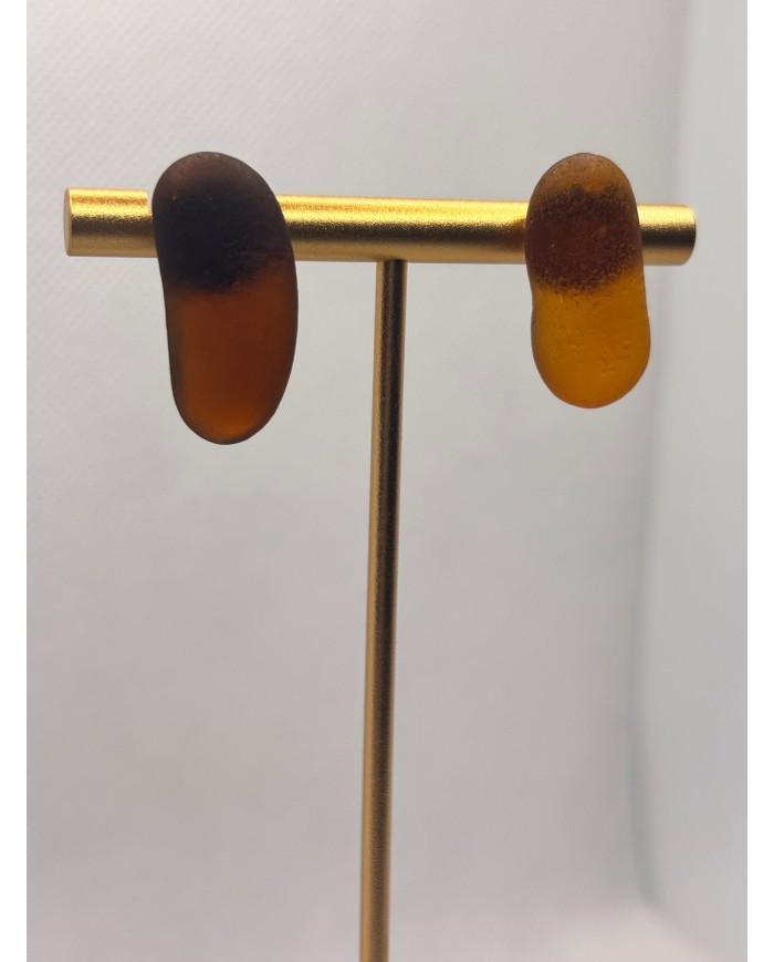 PENDIENTES ARTESANOS DE CRISTAL MARINO