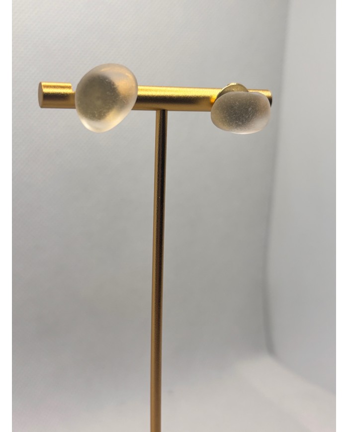 PENDIENTES ARTESANOS DE CRISTAL MARINO O LÁGRIMAS DE SIRENA