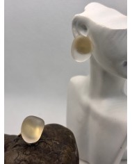 PENDIENTES ARTESANOS DE CRISTAL MARINO O LÁGRIMAS DE SIRENA