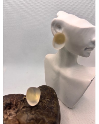 PENDIENTES ARTESANOS DE CRISTAL MARINO O LÁGRIMAS DE SIRENA