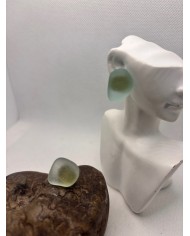 PENDIENTES ARTESANOS DE  CRISTAL MARINO O LAGRIMAS DE SIRENA