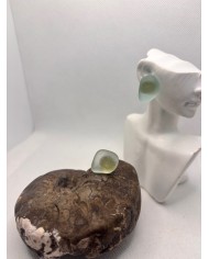 PENDIENTES ARTESANOS DE  CRISTAL MARINO O LAGRIMAS DE SIRENA