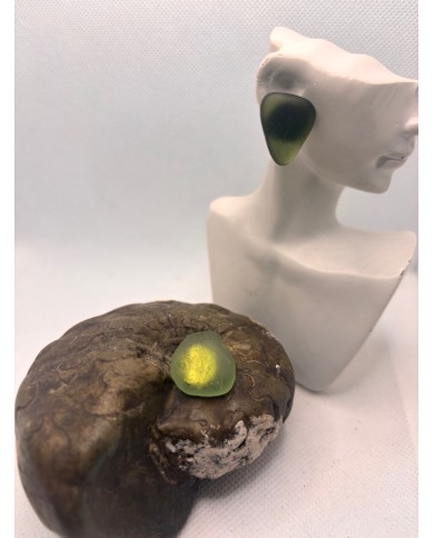 PENDIENTES ARTESANOS DE CRISTAL MARINO O LÁGRIMAS DE SIRENA