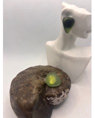 PENDIENTES ARTESANOS DE CRISTAL MARINO O LÁGRIMAS DE SIRENA