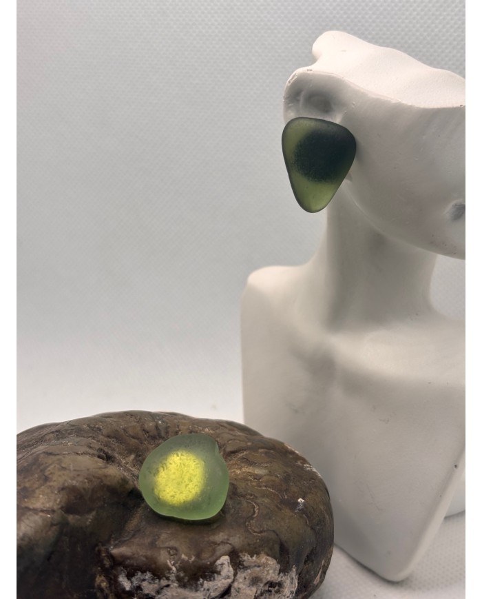 PENDIENTES ARTESANOS DE CRISTAL MARINO O LÁGRIMAS DE SIRENA