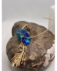 PENDIENTES ARTESANOS DE CRISTAL MARINO