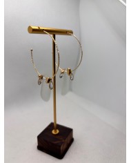 PENDIENTES ARTESANOS DE CRISTAL MARINO