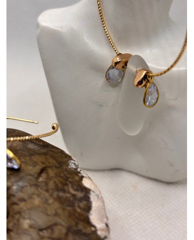 PENDIENTES ARTESANOS DE CRISTAL MARINO