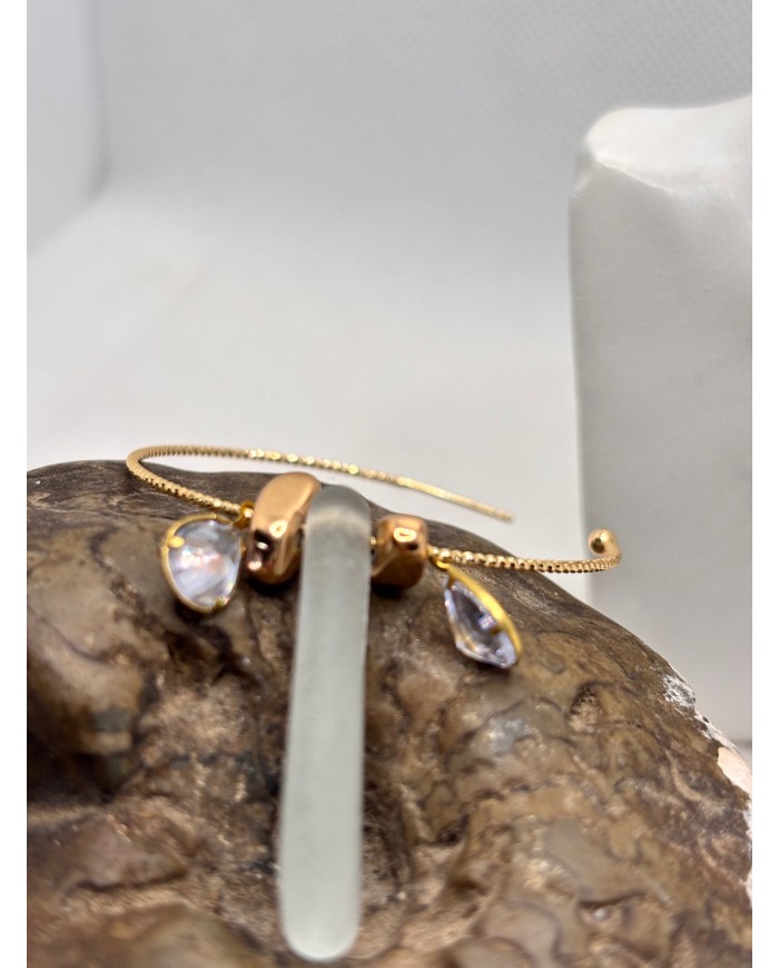 PENDIENTES ARTESANOS DE CRISTAL MARINO