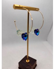 PENDIENTES ARTESANOS DE CRISTAL MARINO O LÁGRIMAS DE SIRENA