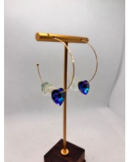 PENDIENTES ARTESANOS DE CRISTAL MARINO O LÁGRIMAS DE SIRENA