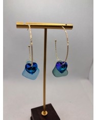 PENDIENTES ARTESANOS DE CRISTAL MARINO O LÁGRIMAS DE SIRENA