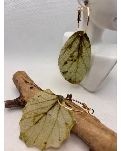 EDICIÓN LIMITADA PENDIENTES ARTESANOS DE HOJA NATURAL