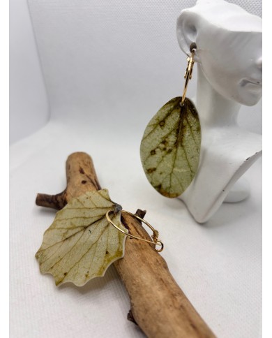 EDICIÓN LIMITADA PENDIENTES ARTESANOS DE HOJA NATURAL