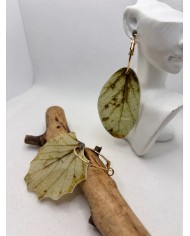 EDICIÓN LIMITADA PENDIENTES ARTESANOS DE HOJA NATURAL