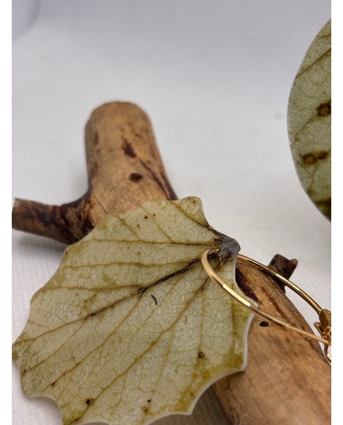 EDICIÓN LIMITADA PENDIENTES ARTESANOS DE HOJA NATURAL