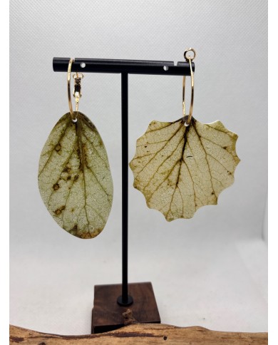 EDICIÓN LIMITADA PENDIENTES ARTESANOS DE HOJA NATURAL