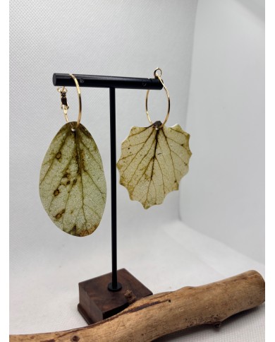 EDICIÓN LIMITADA PENDIENTES ARTESANOS DE HOJA NATURAL