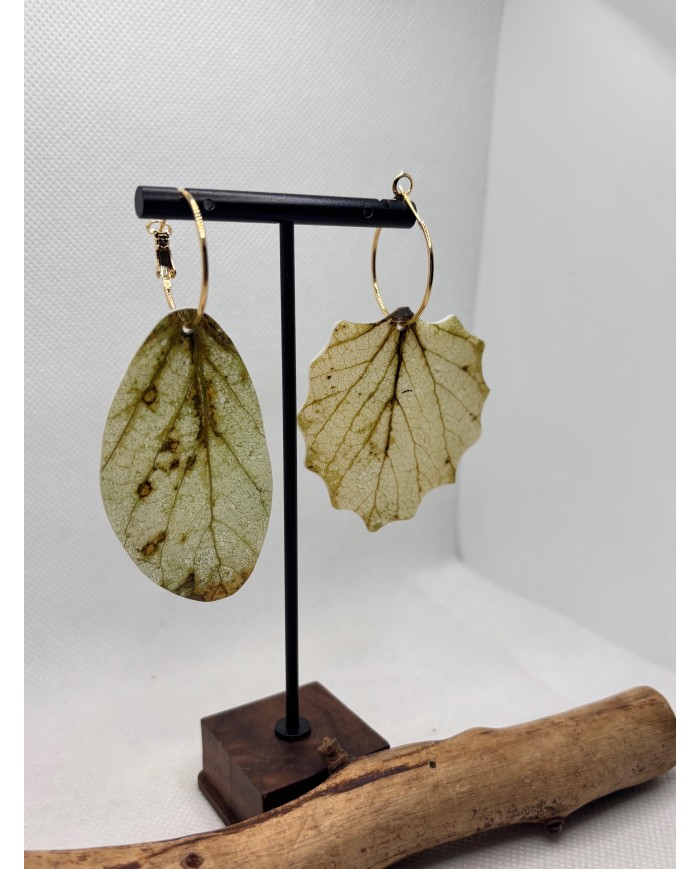 EDICIÓN LIMITADA PENDIENTES ARTESANOS DE HOJA NATURAL