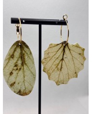 EDICIÓN LIMITADA pendientes artesanos de hoja natural