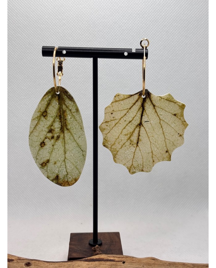 EDICIÓN LIMITADA PENDIENTES ARTESANOS DE HOJA NATURAL