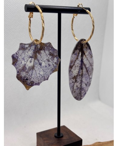 EDICIÓN LIMITADA pendientes artesanos de hoja natural
