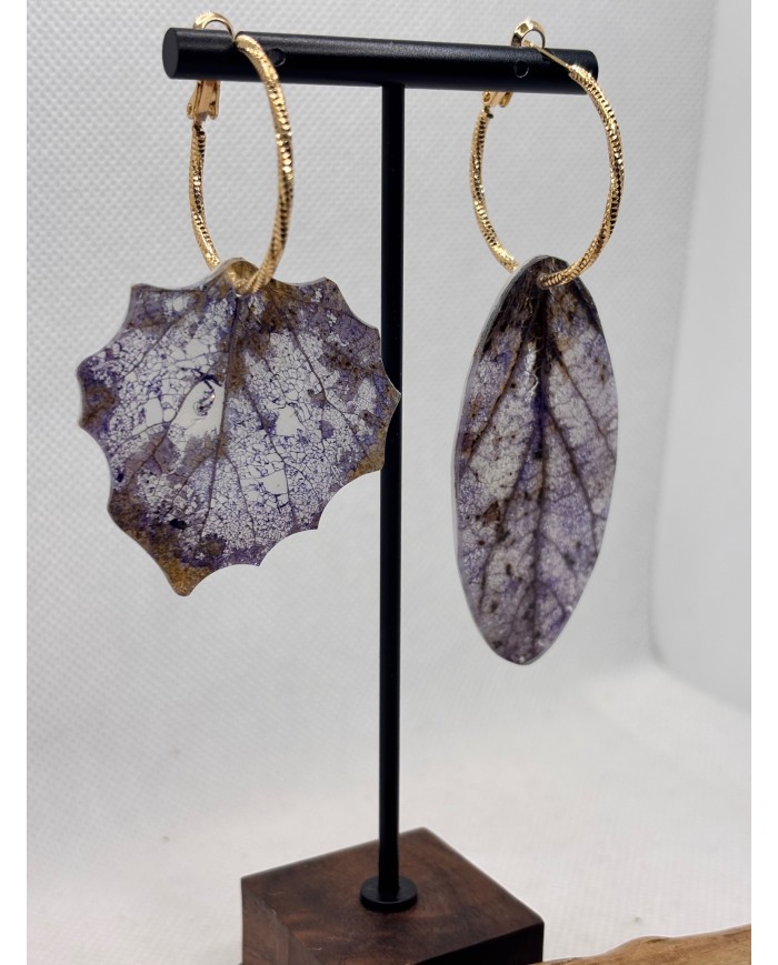 EDICIÓN LIMITADA pendientes artesanos de hoja natural