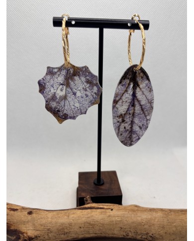 EDICIÓN LIMITADA pendientes artesanos de hoja natural