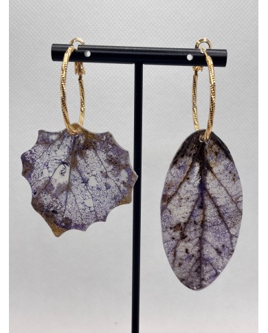 EDICIÓN LIMITADA pendientes artesanos de hoja natural