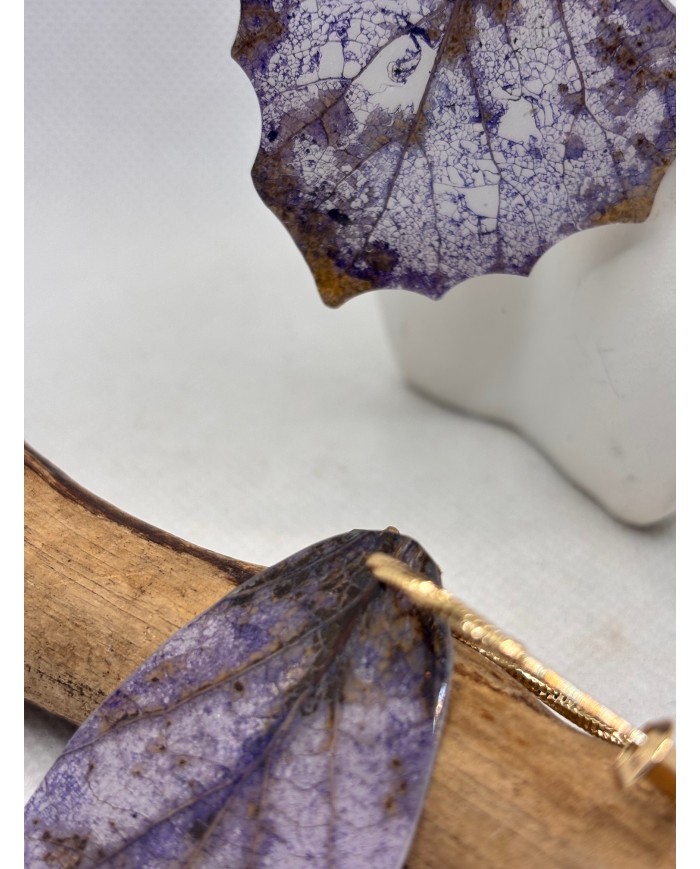EDICIÓN LIMITADA pendientes artesanos de hoja natural