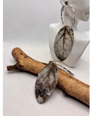 EDICIÓN LIMITADA pendientes artesanos de hoja natural