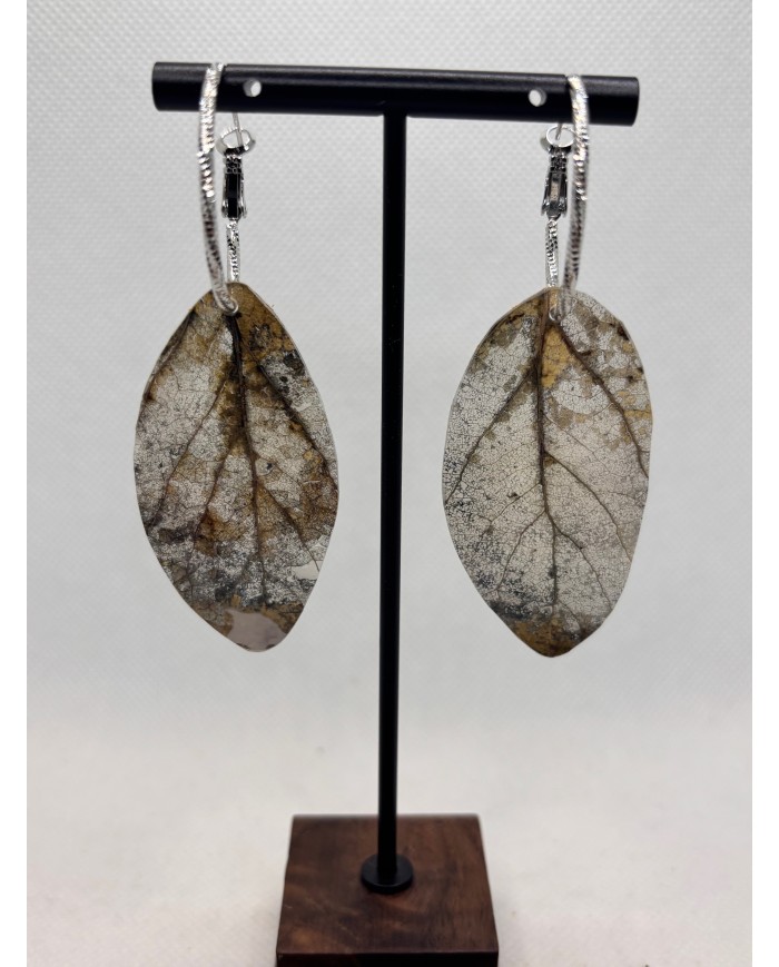 EDICIÓN LIMITADA pendientes artesanos de hoja natural