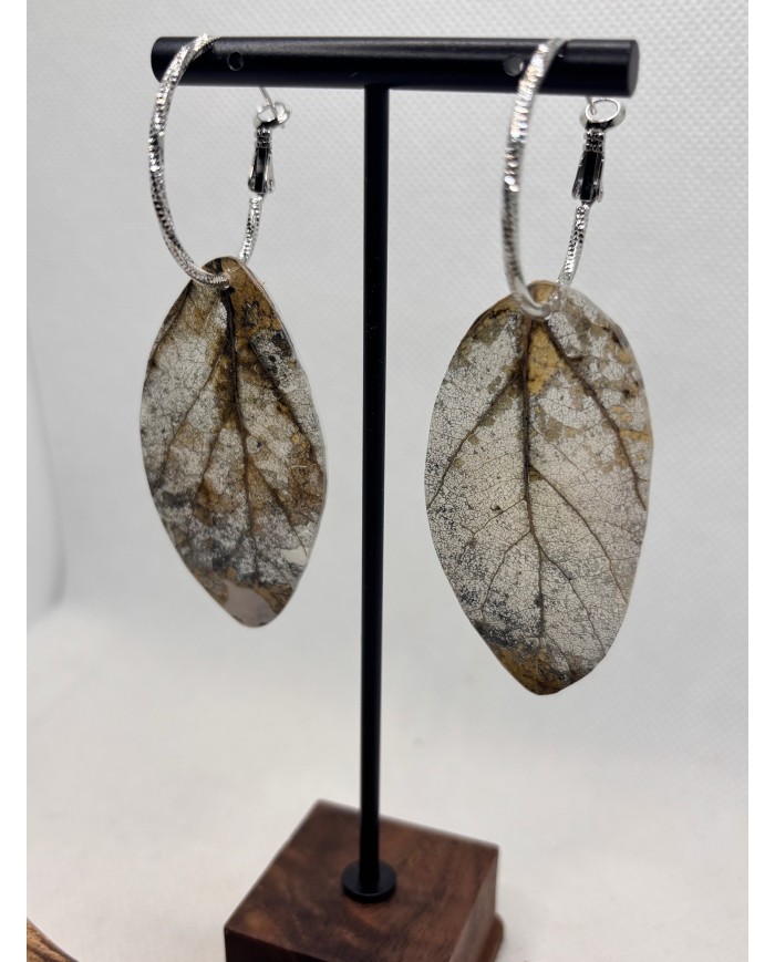 EDICIÓN LIMITADA pendientes artesanos de hoja natural